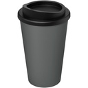 Kubek termiczny americano® o pojemności 350 ml z materiałów pochodzących z recyklingu 210691 - Szaro-czarny