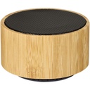 Bambusowy głośnik Cosmos z funkcją Bluetooth® 124100 - Naturalno-czarny