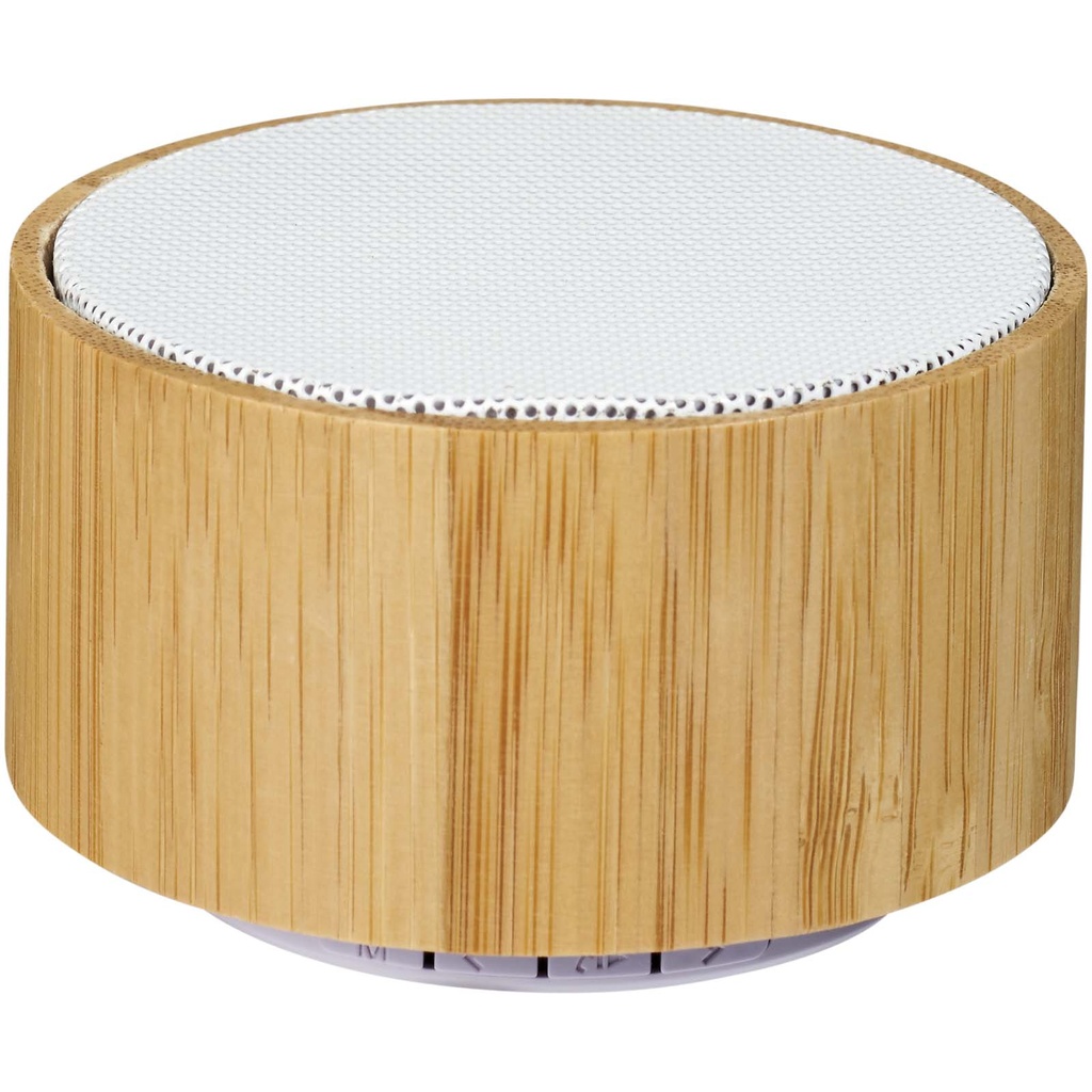 Bambusowy głośnik Cosmos z funkcją Bluetooth® 124100 - Naturalno-biały