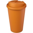 Kubek Americano® Eco z recyklingu o pojemności 350 ml z pokrywą odporną na zalanie 210425 - Pomarańczowy