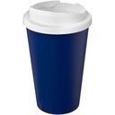Kubek Americano® Eco z recyklingu o pojemności 350 ml z pokrywą odporną na zalanie 210425 - Niebiesko-biały