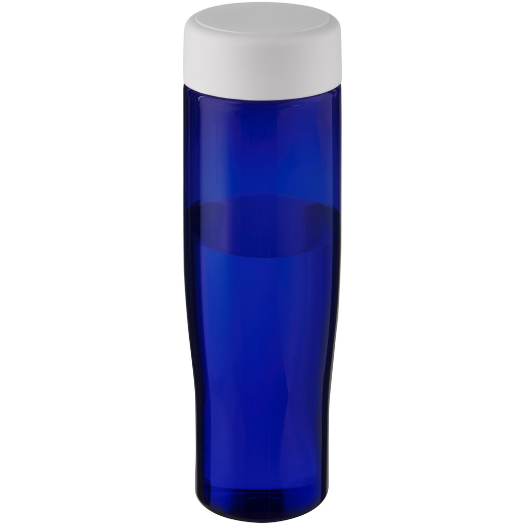 H2O Active® Eco Tempo 700 ml bidon z zakrętką 210450 - Biało-niebieski