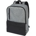 Reclaim 15-calowy plecak na laptopa 14 l z recyklingu 120655 - Czarno-melanż szary
