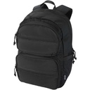 Puffer plecak na laptopa o przekątnej 15,6 cali o pojemności 18 l wykonany z materiałów z recyclingu z certyfikatem GRS 130114 - Czarny