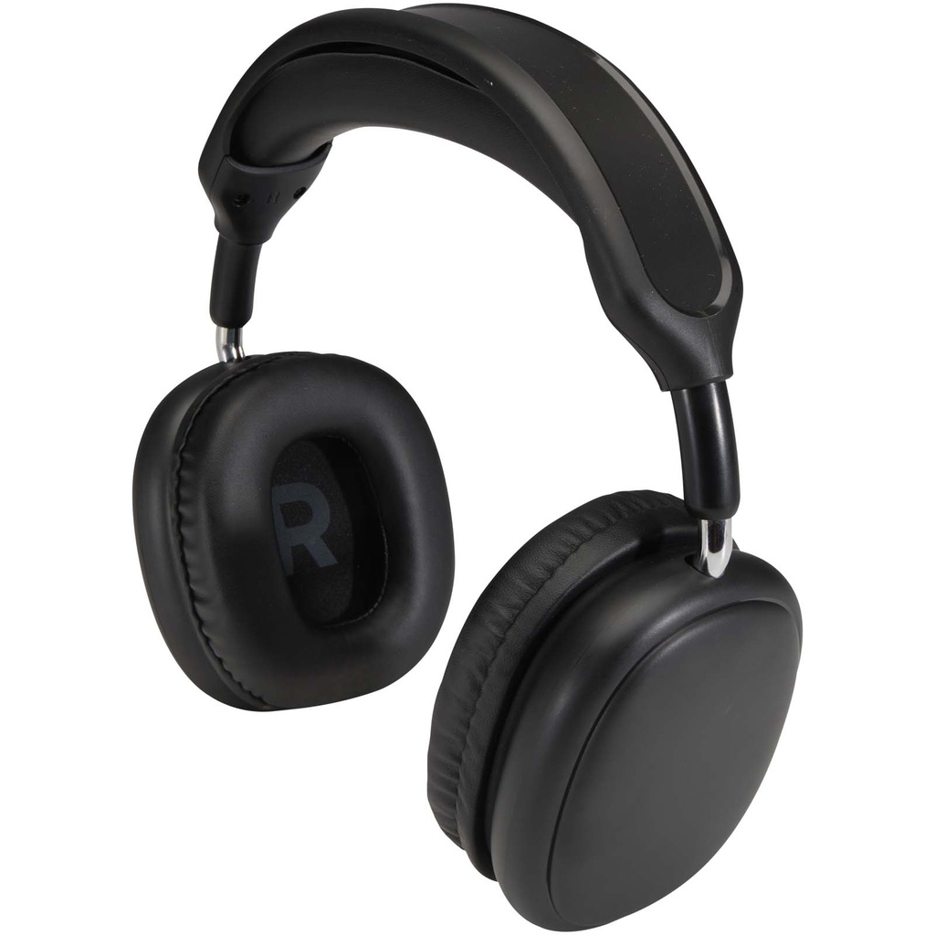 Alzir bezprzewodowy zestaw słuchawkowy Bluetooth® wokółuszny z tworzyw sztucznych pochodzących z recyklingu 124484 - Czarny
