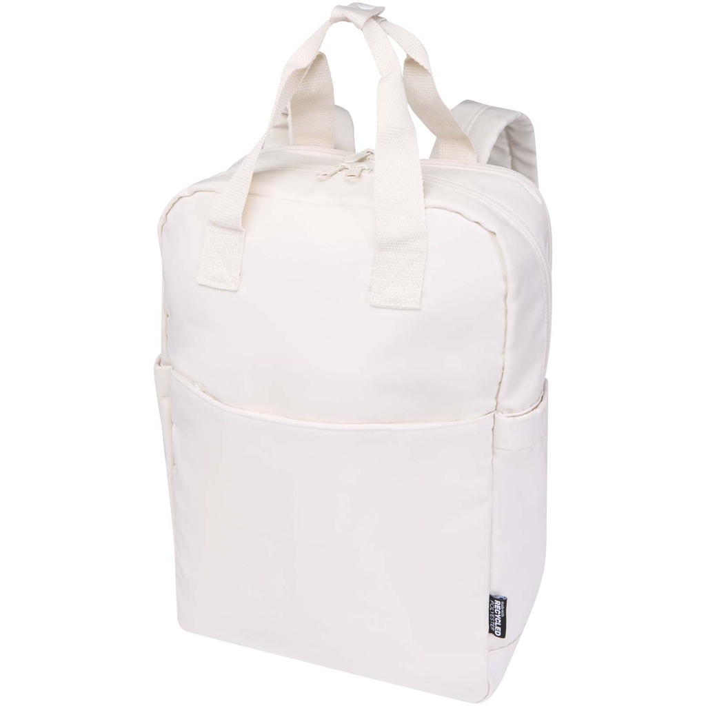 Trip Aware™, plecak na laptopa 14 cali wykonany z materiałów z recyklingu, 9 l 120762 - Złamana biel