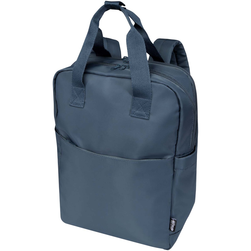 Trip Aware™, plecak na laptopa 14 cali wykonany z materiałów z recyklingu, 9 l 120762 - Szaroniebieski