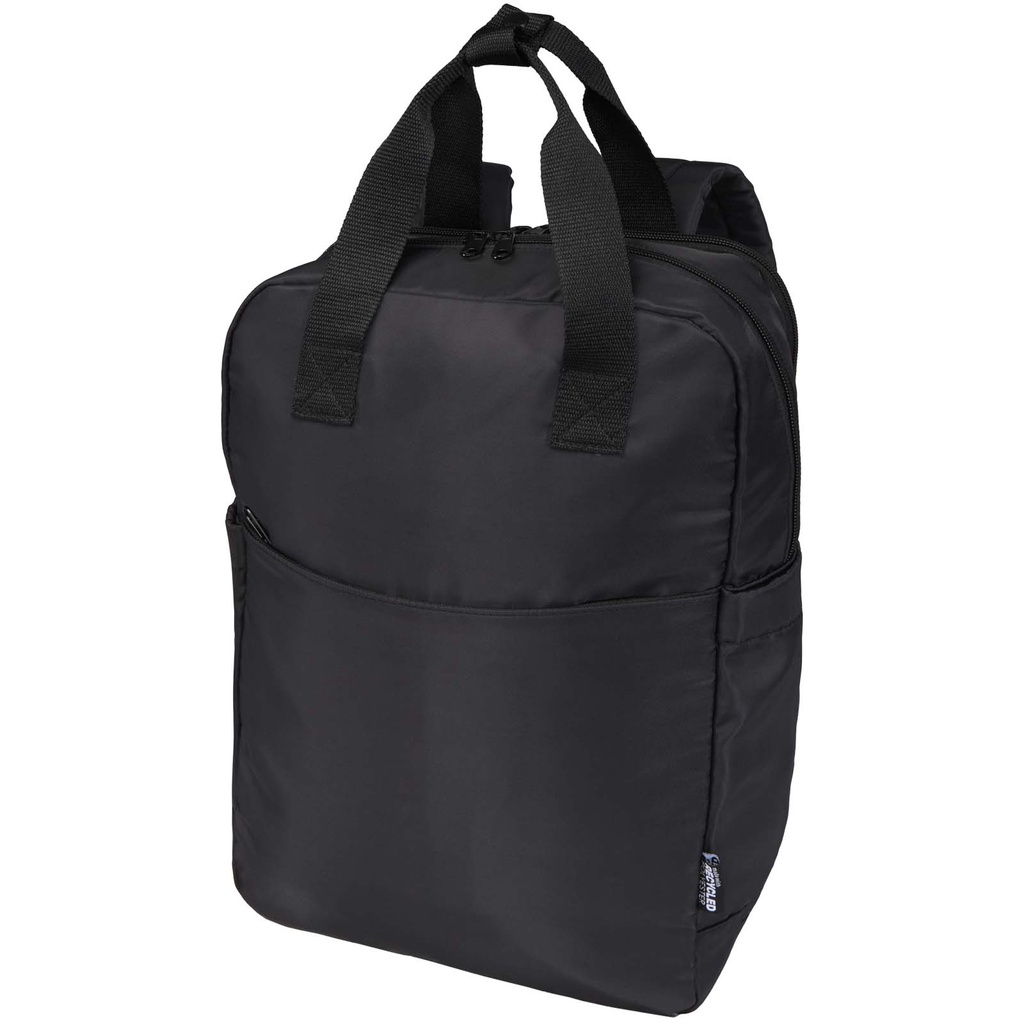 Trip Aware™, plecak na laptopa 14 cali wykonany z materiałów z recyklingu, 9 l 120762 - Czarny