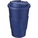 Kubek Americano® 350 ml z uchwytem i pokrywką chroniącą przed rozlaniem 210696 - Niebieski