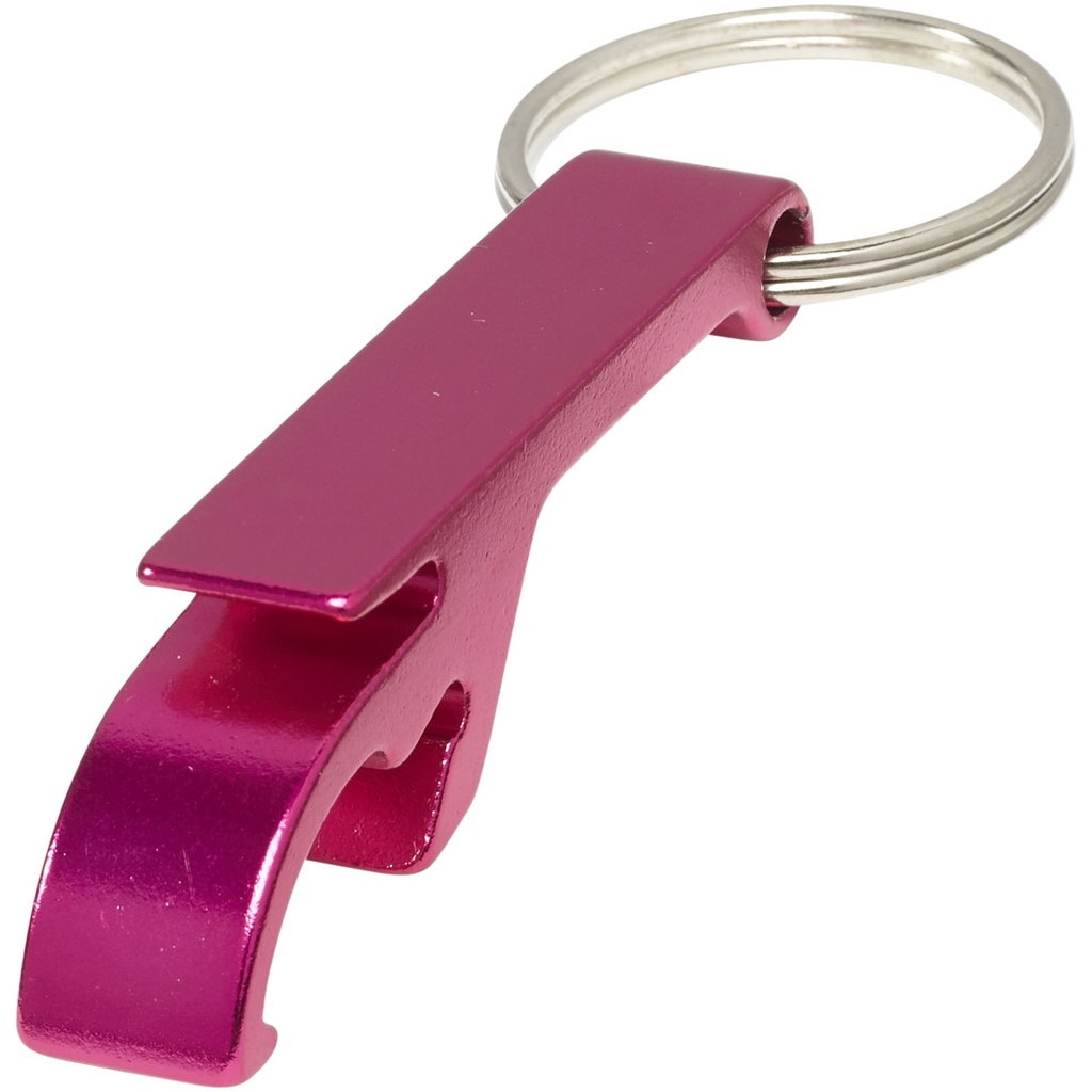 Brelok aluminiowy Tao z otwieraczem do butelek i puszek 118018 - Magenta