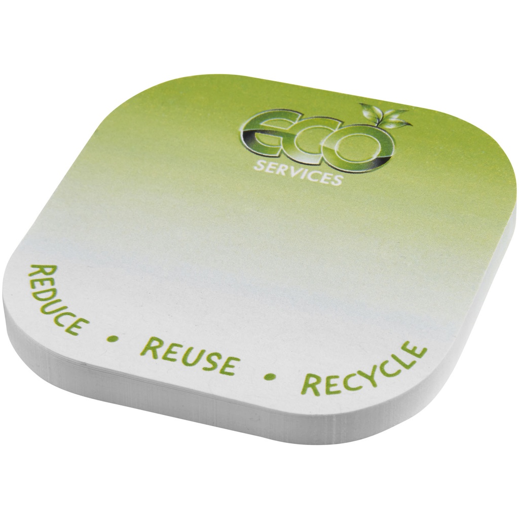 Sticky-Mate® karteczki samoprzylepne z materiałów z recyklingu w kształcie strzałki 210185 - Biały