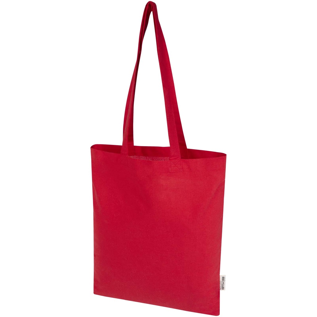 Peru Blend torba na zakupy z bawełny z recyklingu z certyfikatem GRS o gramaturze 180 g/m², 7 l 120789 - Czerwony