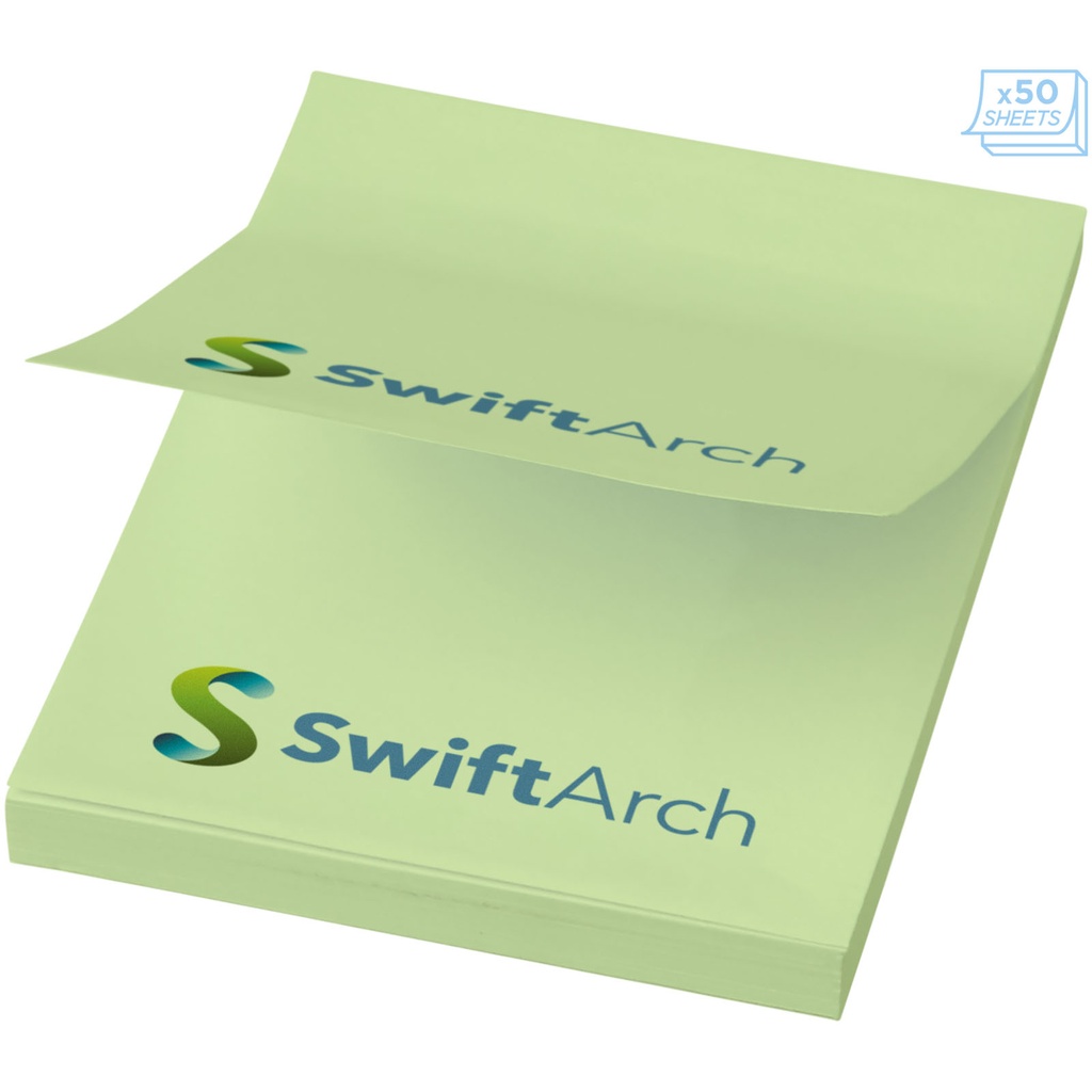 Karteczki samoprzylepne Sticky-Mate® 50x75 21092034 - Miętowy zielony