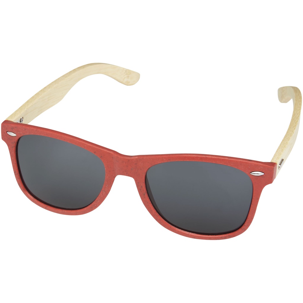 Okulary przeciwsłoneczne z bambusa Sun Ray 127005 - Czerwony