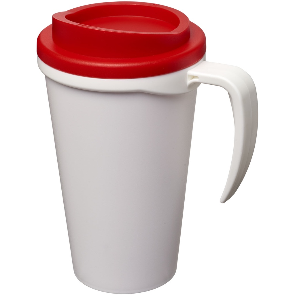 Kubek termiczny z serii Americano® Grande o pojemności 350 ml 210004 - Biało-czerwony
