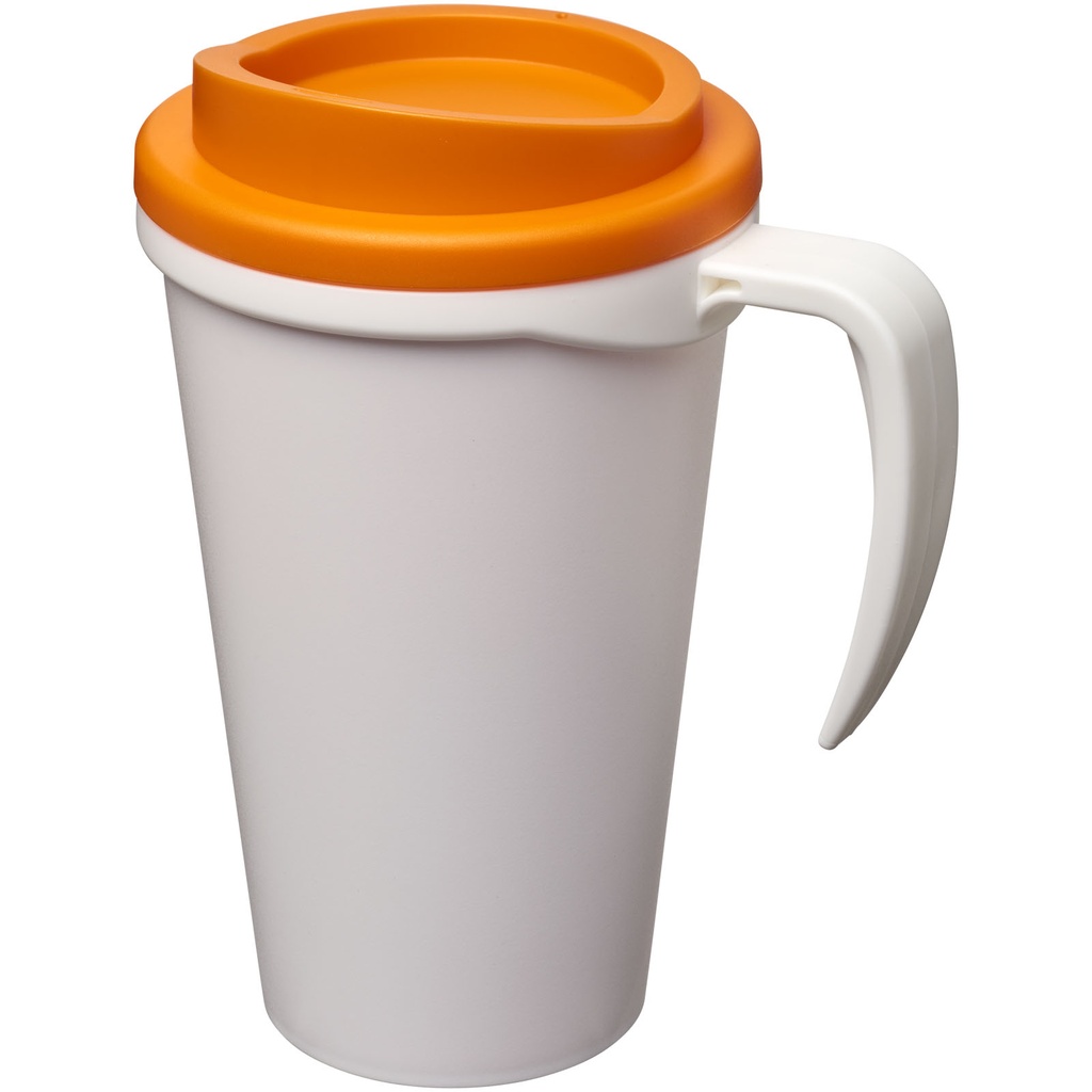 Kubek termiczny z serii Americano® Grande o pojemności 350 ml 210004 - Biało-pomarańczowy