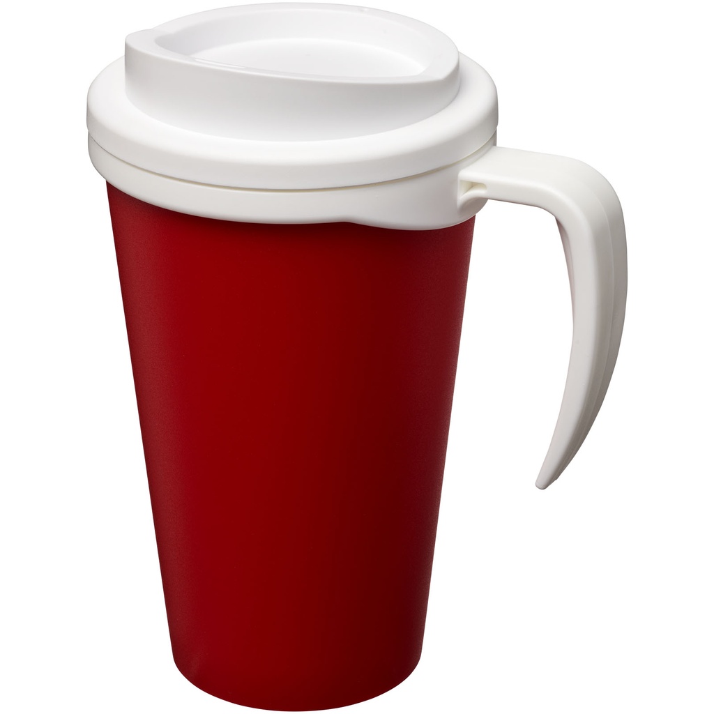 Kubek termiczny z serii Americano® Grande o pojemności 350 ml 210004 - Czerwono-biały