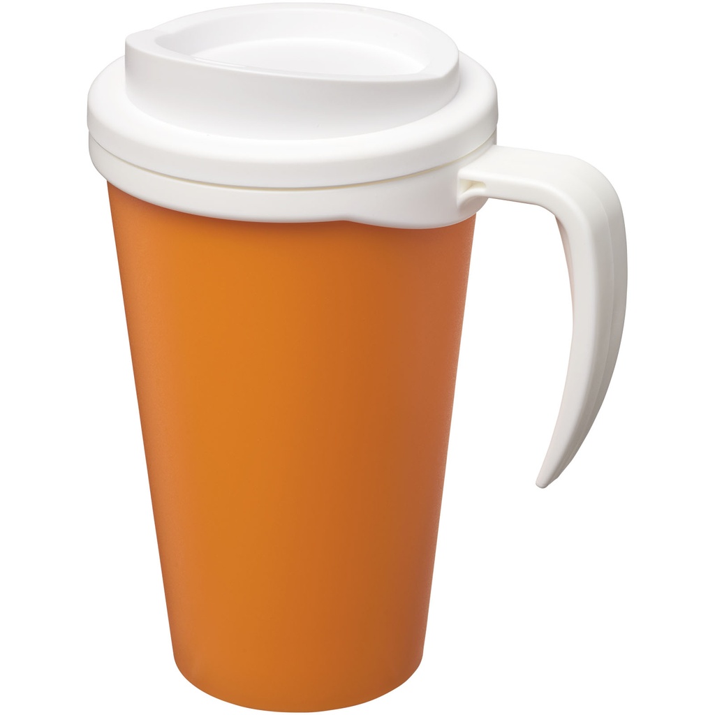 Kubek termiczny z serii Americano® Grande o pojemności 350 ml 210004 - Pomarańczowo-biały