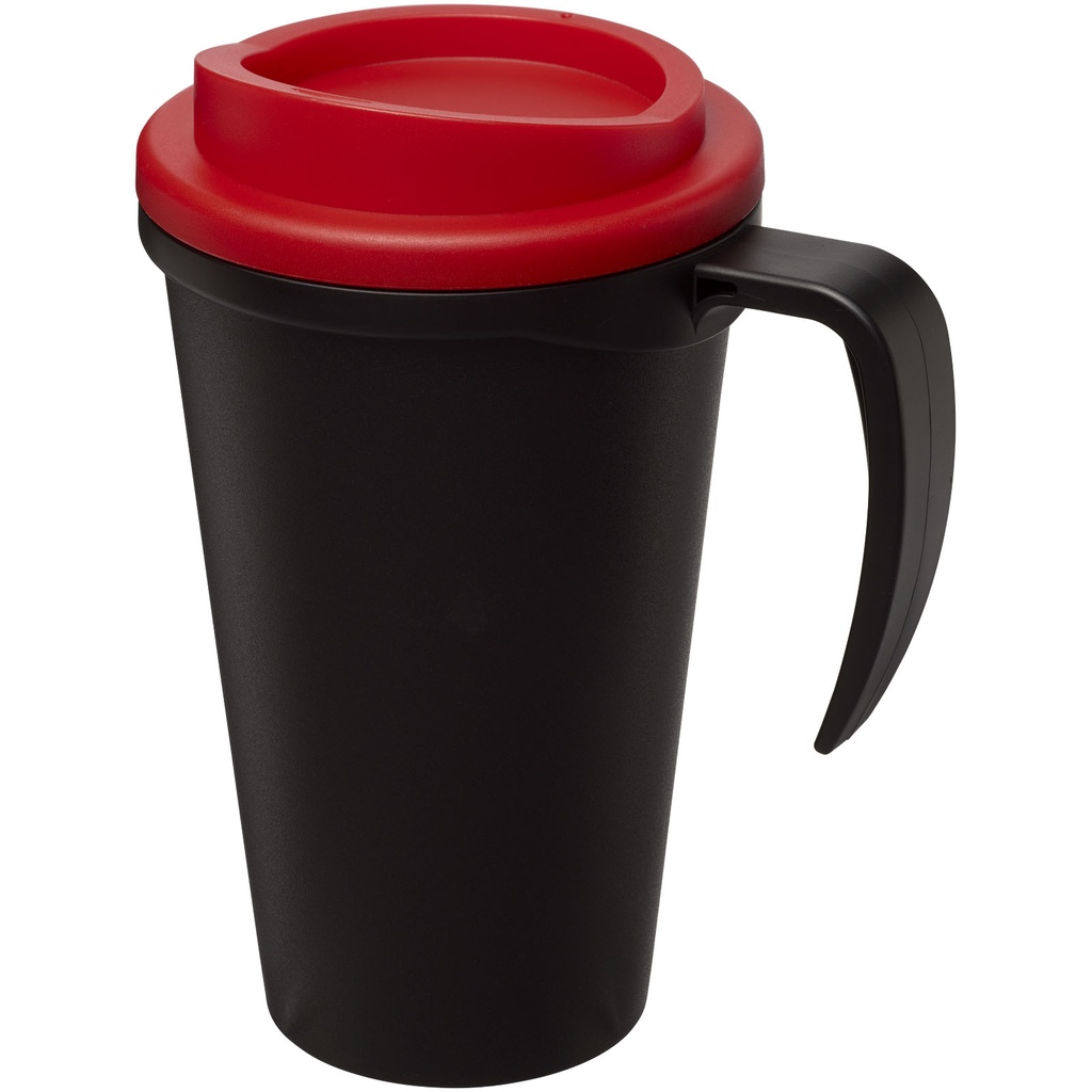 Kubek termiczny z serii Americano® Grande o pojemności 350 ml 210004 - Czarno-czerwony