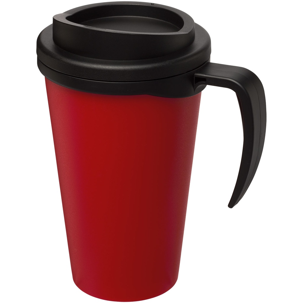 Kubek termiczny z serii Americano® Grande o pojemności 350 ml 210004 - Czerwono-czarny