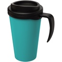 Kubek termiczny z serii Americano® Grande o pojemności 350 ml 210004 - Turkusowy niebiesko-czarny