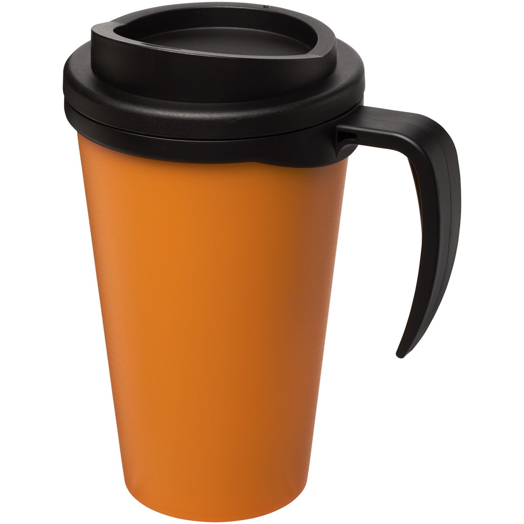 Kubek termiczny z serii Americano® Grande o pojemności 350 ml 210004 - Pomarańczowo-czarny