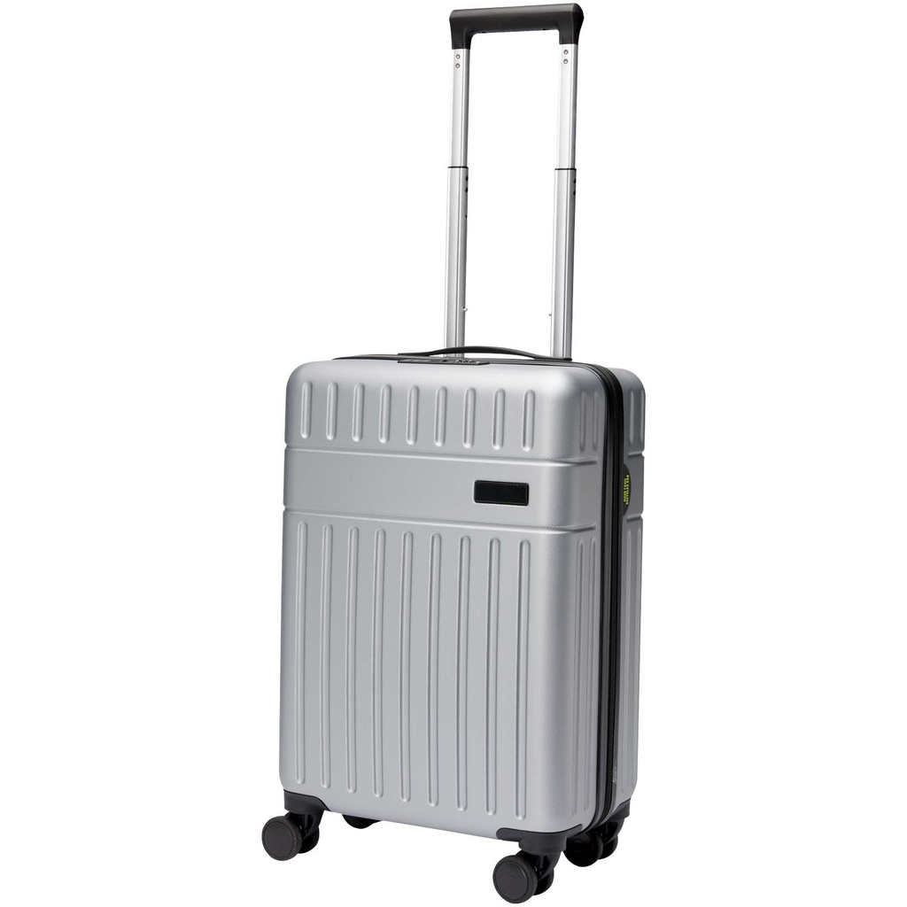 Rover twarda walizka na kółkach z tworzyw sztucznych pochodzących z recyklingu z certyfikatem GRS o wysokości 51 cm i pojemno 130049 - Srebrny