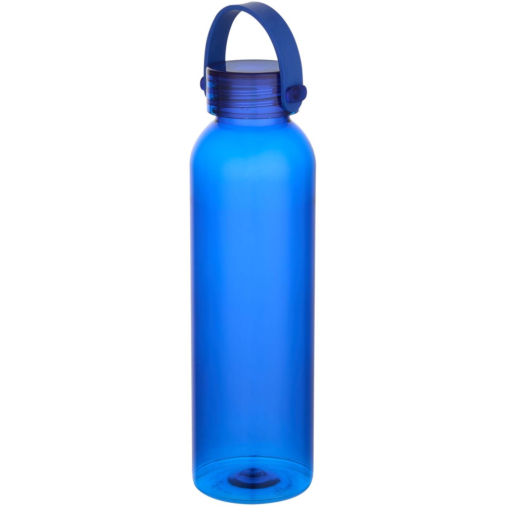 Sky butelka na wodę o pojemności 630 ml z tworzyw sztucznych pochodzących z recyklingu, posiadająca certyfikat RCS 100836 - Królewski niebieski