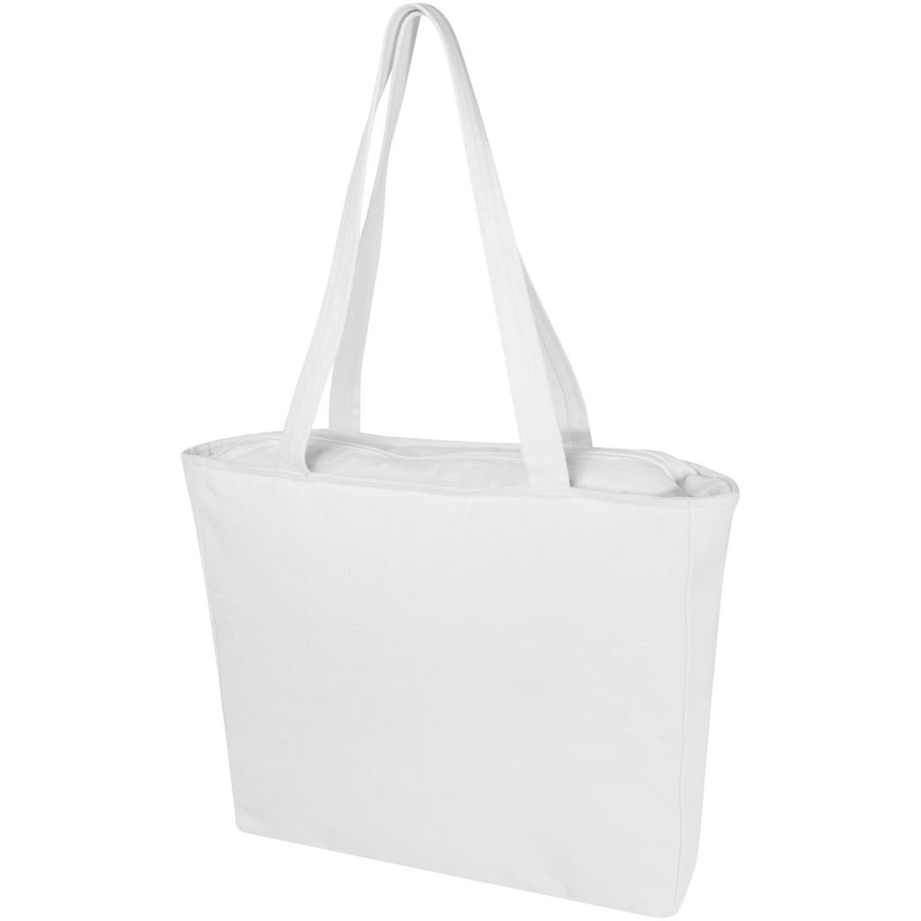 Trace Weekender torba na zakupy z materiału z recyklingu o gramaturze 500 g/m² 120712 - Biały