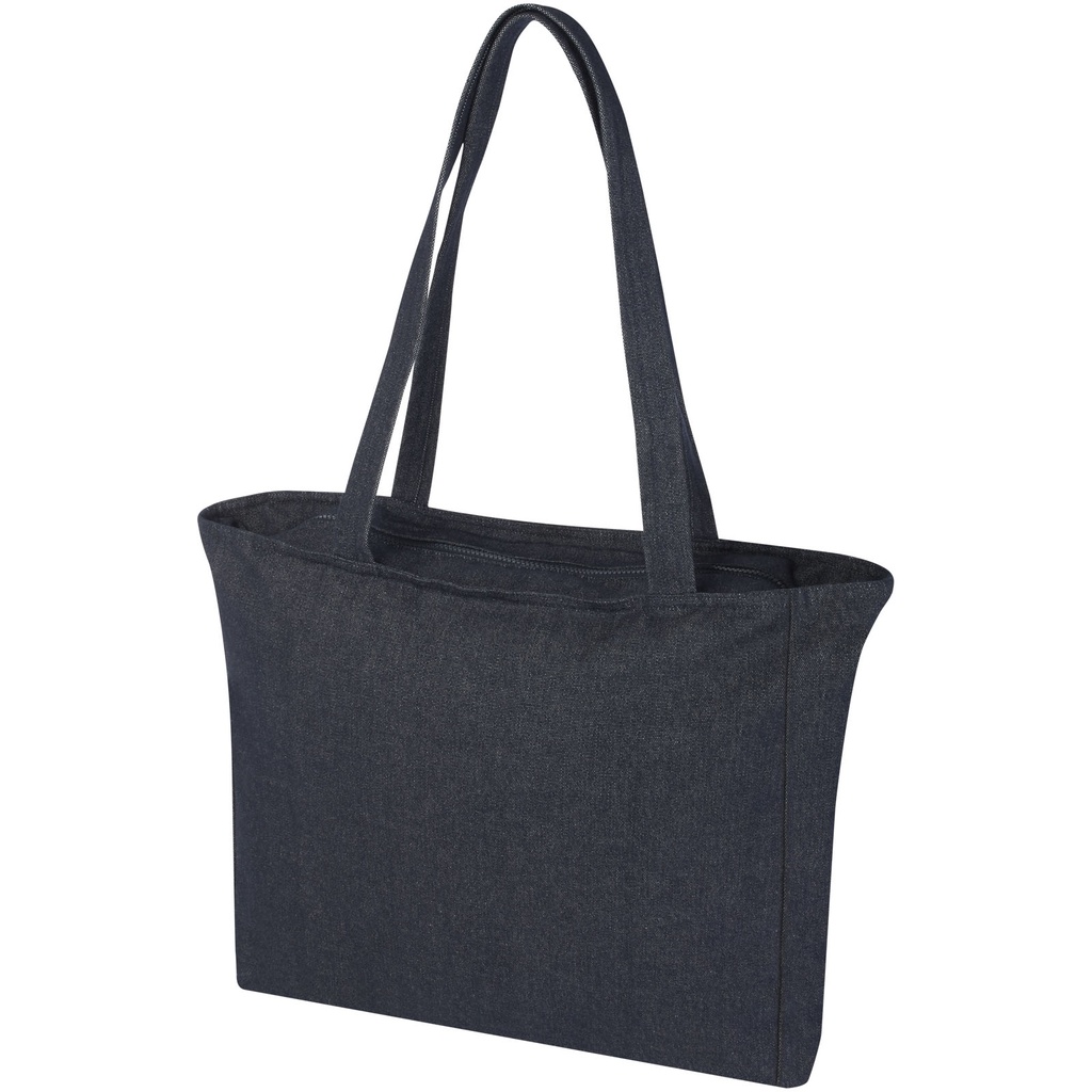 Trace Weekender torba na zakupy z materiału z recyklingu o gramaturze 500 g/m² 120712 - Jeansowy