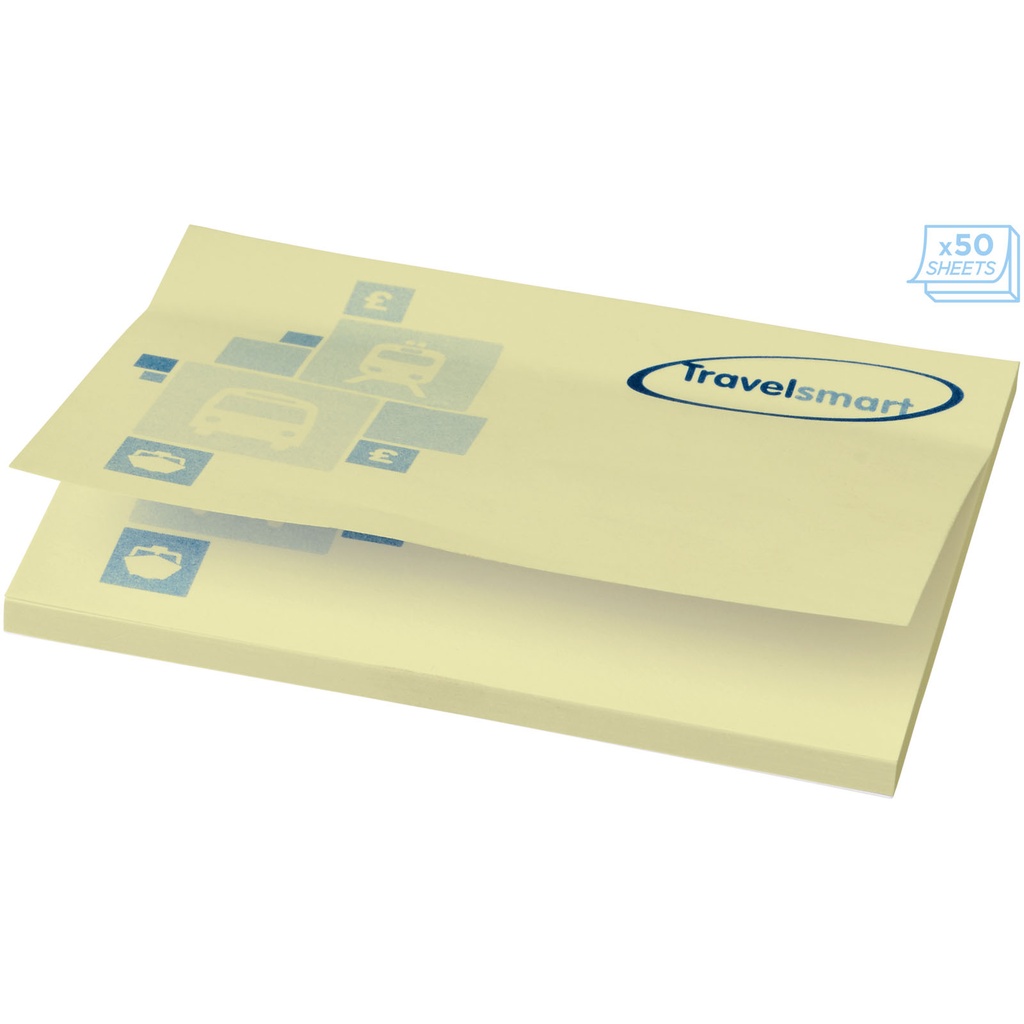 Karteczki samoprzylepne Sticky-Mate® 100x75 21094022 - Jasny żółty