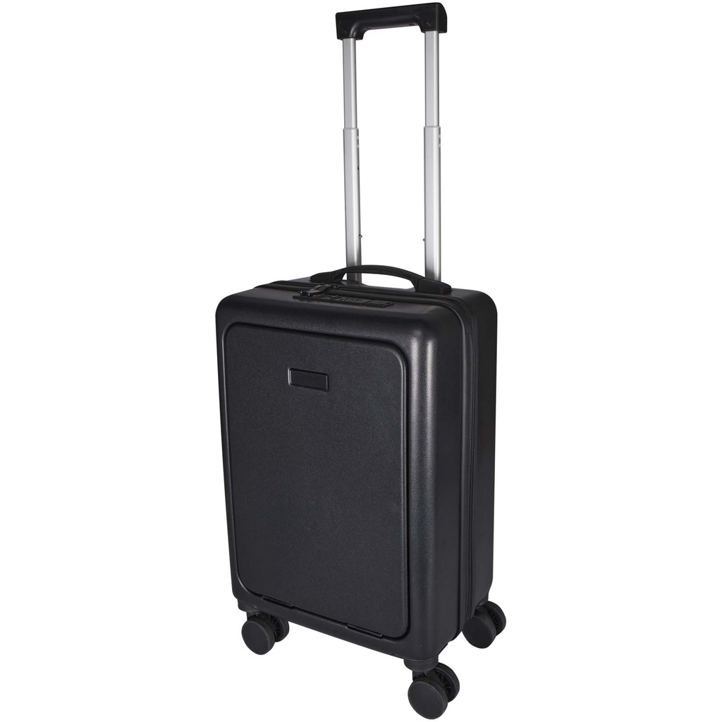 Rover Pro twarda walizka na kółkach z tworzyw sztucznych pochodzących z recyklingu z certyfikatem GRS o wysokości 51 cm i poj 130087 - Czarny