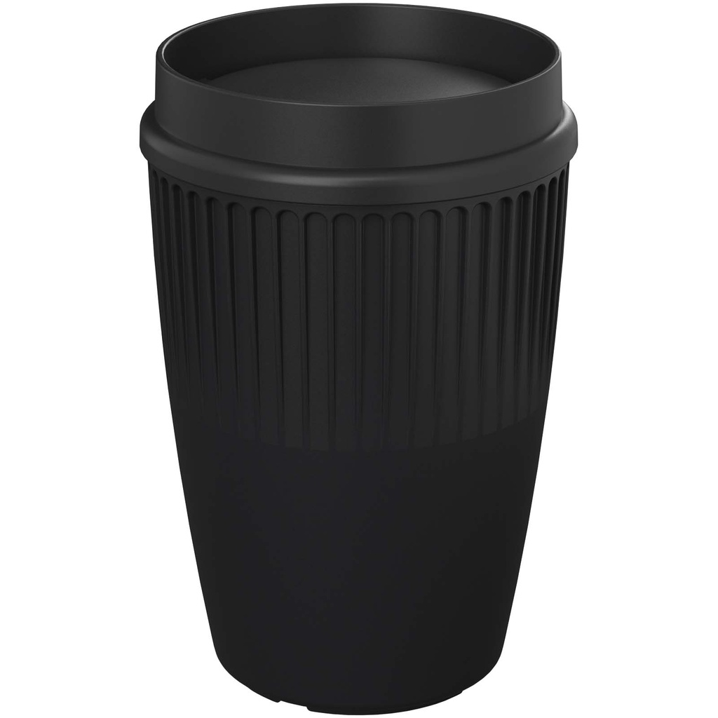 Cirrus POP kubek o pojemności 350 ml z pokrywką 360° 220520 - Czarny