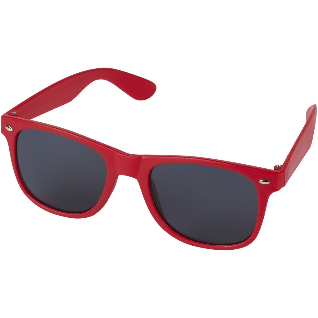 Sun Ray okulary przeciwsłoneczne z tworzywa sztucznego pochodzącego z recyklingu 127026 - Czerwony
