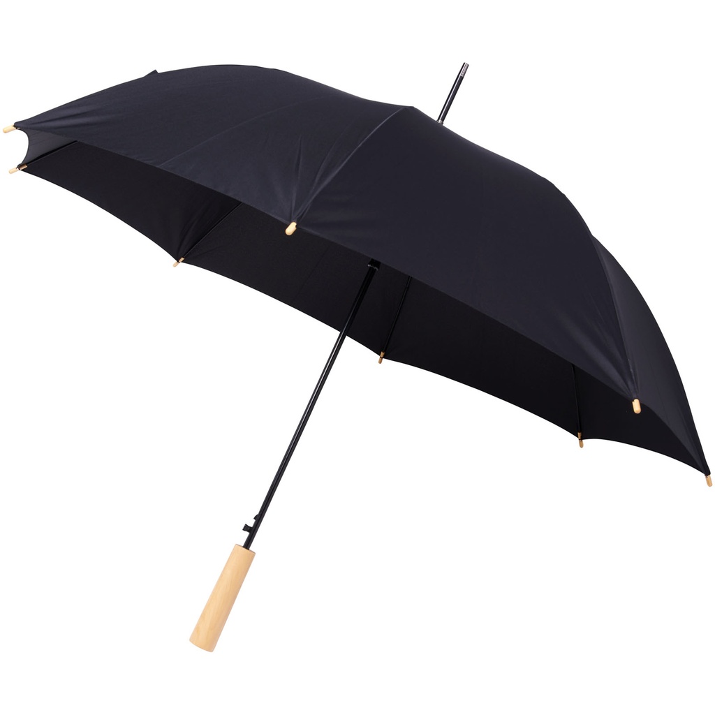 Parasol automatyczny Alina 23” wykonany z plastiku PET z recyklingu 109400 - Czarny