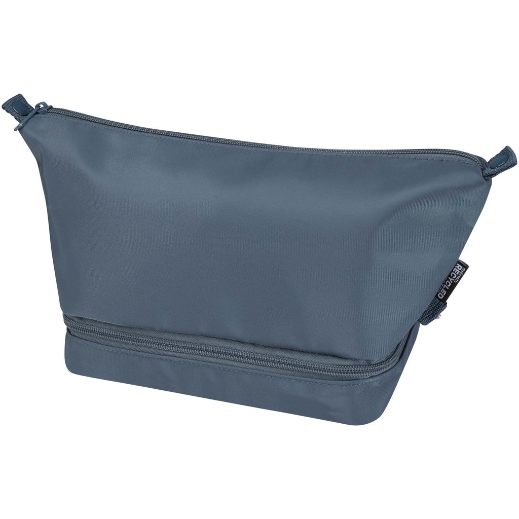 Trip Aware™, kosmetyczka podróżna wykonana z materiałów z recyklingu, 6 l 120766 - Szaroniebieski