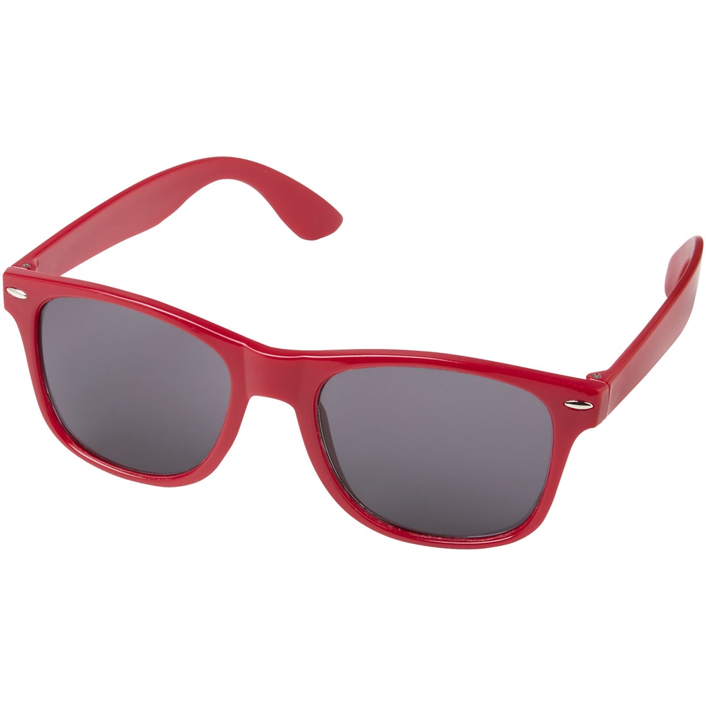 Okulary przeciwsłoneczne z plastiku PET z recyklingu Sun Ray 127004 - Czerwony