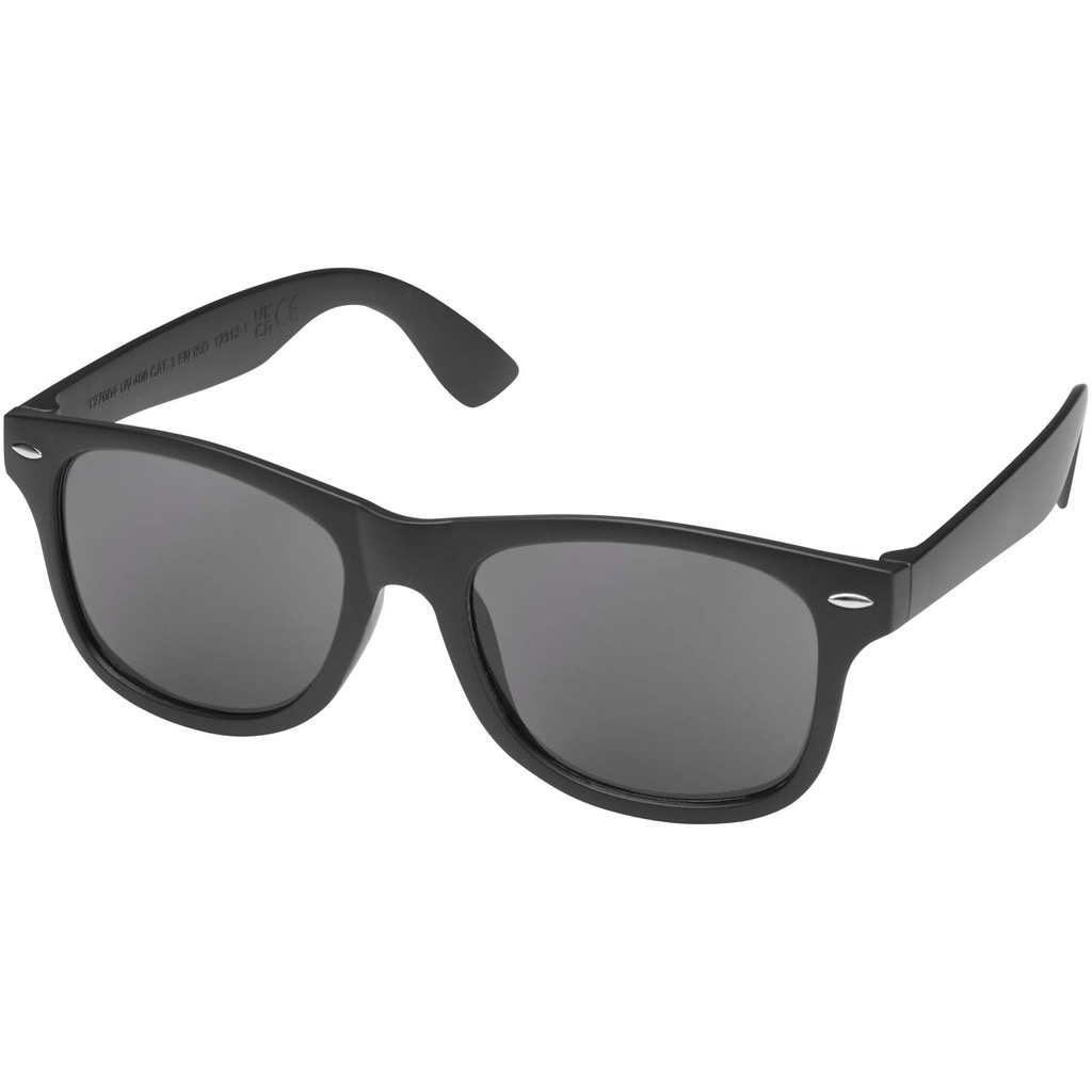 Okulary przeciwsłoneczne z plastiku PET z recyklingu Sun Ray 127004 - Czarny