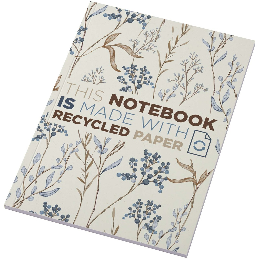 Notatnik A5 Novella Austen Colours z miękką okładką z materiału z recyklingu, 50 kartek 210249 - Kość słoniowa