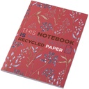 Notatnik A5 Novella Austen Colours z miękką okładką z materiału z recyklingu, 50 kartek 210249 - Czerwony