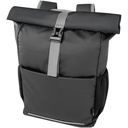 Aqua wodoodporna torba rowerowa o pojemności 20 l na 15-calowego laptopa wykonana z materiałów z recyklingu z certyfikatem GR 130050 - Czarny