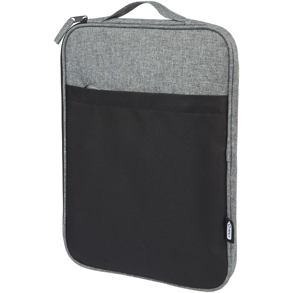 Reclaim 14-calowe etui na laptopa, dwa kolory, z recyklingu z certyfikatem GRS, 2,5 l 120654 - Czarno-melanż szary
