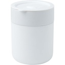 Java kubek ceramiczny z silikonową osłoną i plastikową pokrywką 330 ml 100808 - Biały