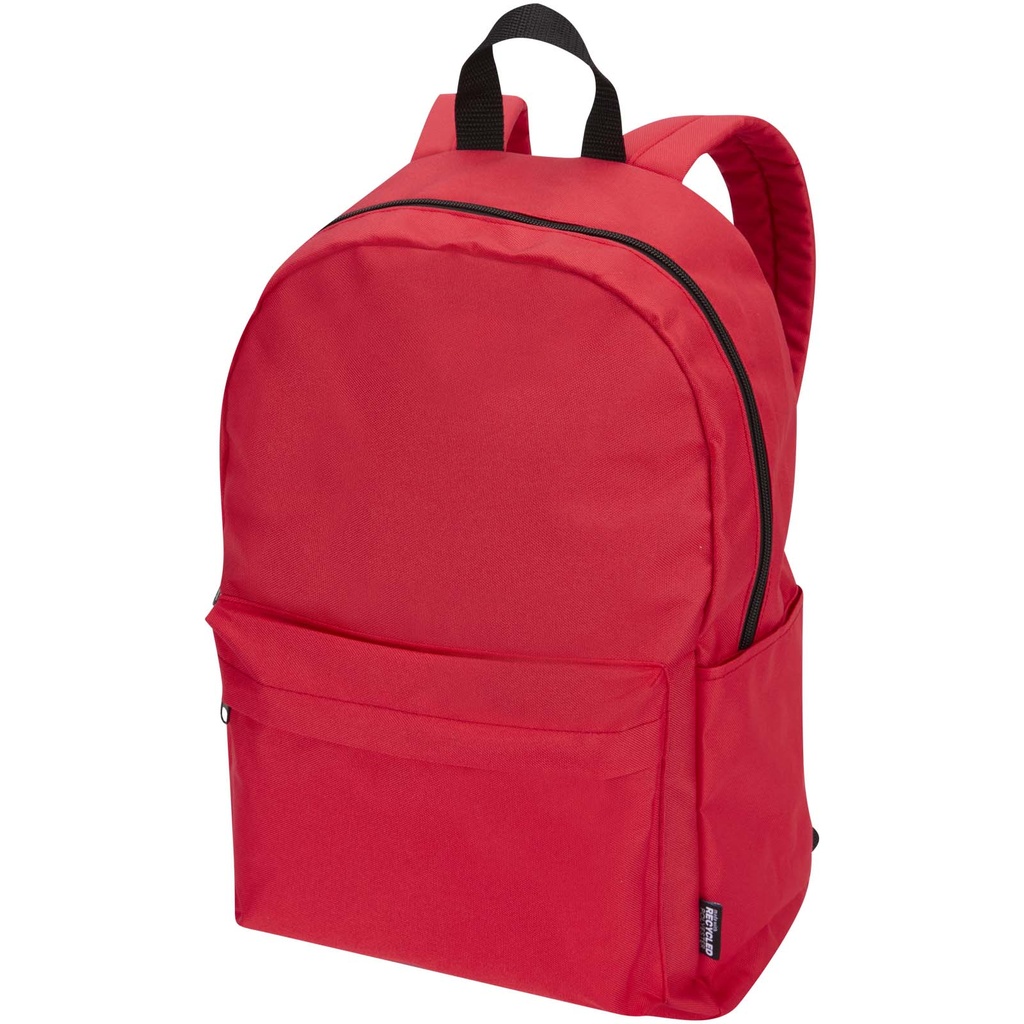 Byron plecak na 14-calowego laptopa o pojemności 16 l z recyklingu z certyfikatem GRS 130096 - Czerwony