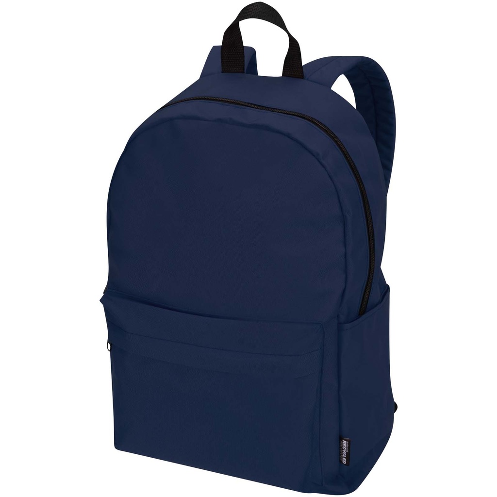 Byron plecak na 14-calowego laptopa o pojemności 16 l z recyklingu z certyfikatem GRS 130096 - Granatowy