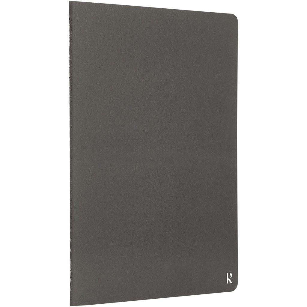 Karst® A5, dwupak z notesami z kamienia 107792 - Łupkowy szary
