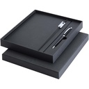 Legato Elegance zestaw notatnik A5 w twardej okładce z długopisem żelowym 106258 - Czarny