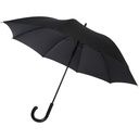 Fontana parasol z funkcją automatycznego otwierania, w optyce karbonowej i z przekrzywioną rączką o wymiarach 23" 109413 - Czarny