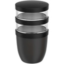 Mepal Ellipse 3-częściowy pojemnik na lunch o pojemności 500 ml + 2 x 200 ml 113143 - Czarny