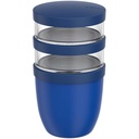 Mepal Ellipse 3-częściowy pojemnik na lunch o pojemności 500 ml + 2 x 200 ml 113143 - Żywy błękit